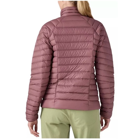 Patagonia Women’s Medium Down Sweater Puffer Jacket Dark Pink Dulse Mauve NWT - Picture 9 of 10